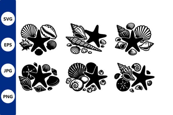 Bringing the Ocean to Life: The Power of a Seashell Starfish Vector Collage Set