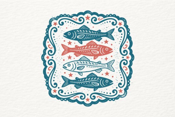 Decorative Fish & Cute Summer SVG Assets