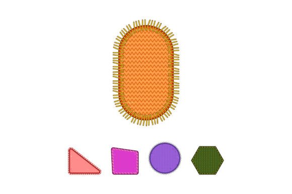 Different Fabric Patches with Various Shapes