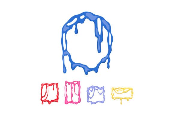 Dripping Colorful Frames Creating Playfu
