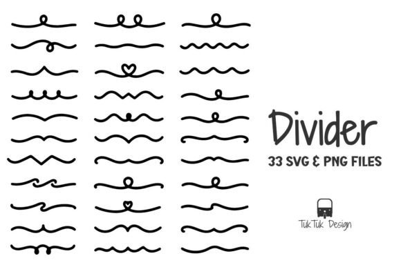 Elevate Your Design Projects with the Decorative Line Divider SVG PNG Bundle
