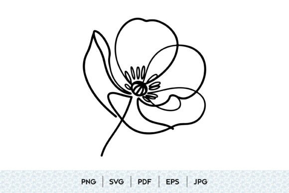 Elevating Brand Identity with Minimalist One Line Flower Vector Art