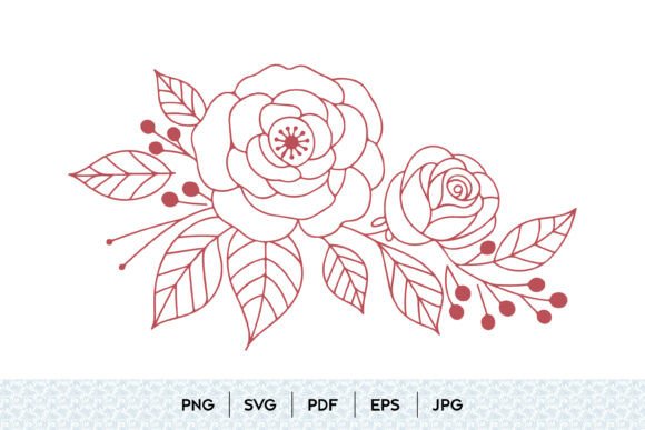 Elevating Creative Workflows with the Floral Bouquet Rose SVG Design