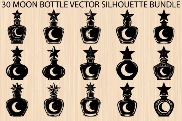Elevating Creative Workflows with the Moon Bottle Silhouette Bundle