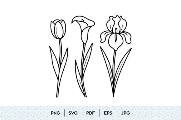 Elevating Digital Craftsmanship: The Strategic Value of the Tulip Calla Lily Iris SVG Set