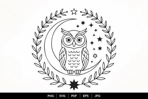 Evaluating the Mystic Owl Moon Wreath SVG for Creative Projects