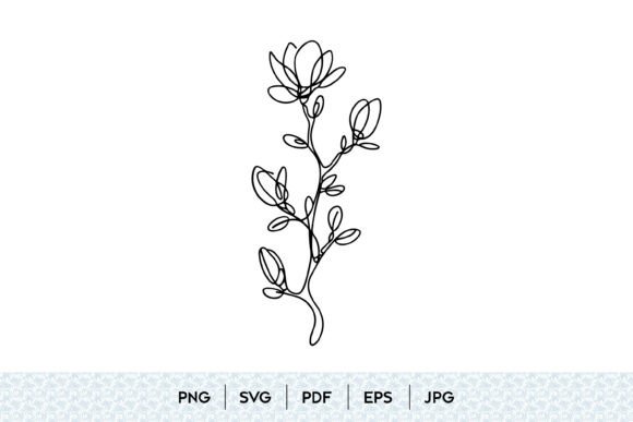 Magnolia Branch One Line Art: Design & Use