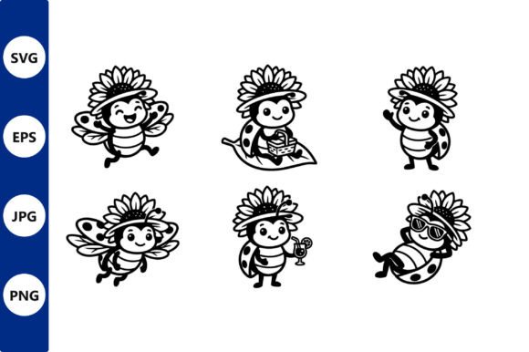 Playful Sunflower Bee Line Art: A Whimsical Design Guide