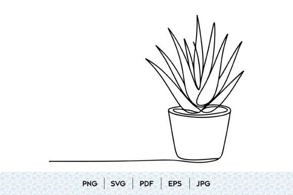 Potted Aloe Vera Line Art SVG: A Practical Guide to Choosing the Right Botanical Design