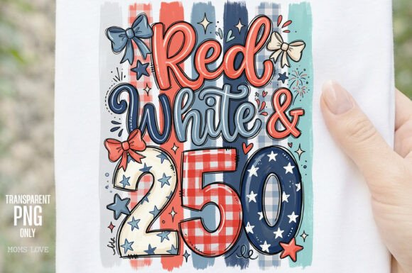 Red White 250 USA 4th of July PNG: A Design Evaluation