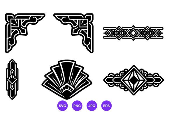 Revitalizing the Roaring Twenties: The Strategic Power of Art Deco Black Corner Border Elements