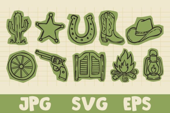 Scrapbook Hand Drawn Western Element: A Strategic Asset for Authentic Branding