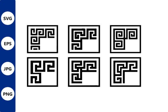 Six Greek Key Tile Pattern Set: A Versatile Foundation for Modern Design