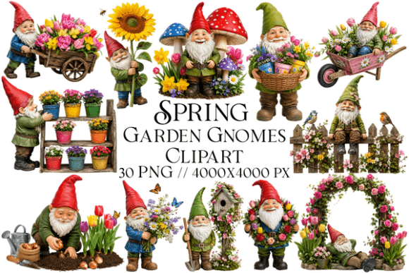 Spring Garden Gnomes Clipart: A Whimsical Guide
