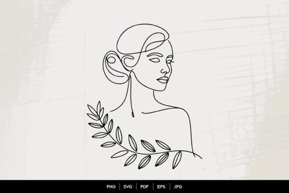 The Allure of Elegant Woman Face Line Art: A Modern Design Revolution
