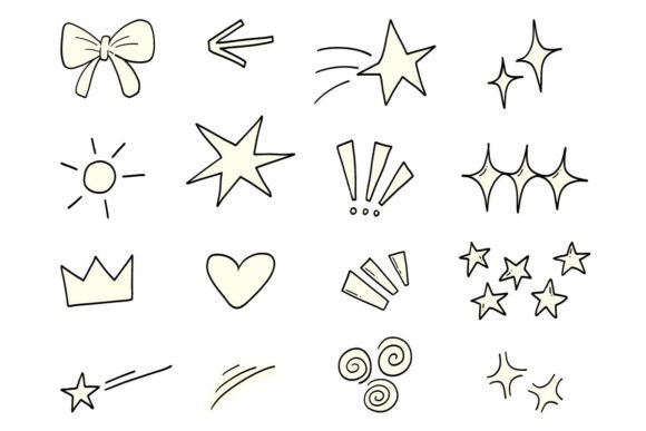 Unlocking Creative Potential with the Minimal Cute Doodle Elements Bundle