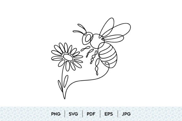Unlocking Creativity with Bee and Flower One Line SVG Designs
