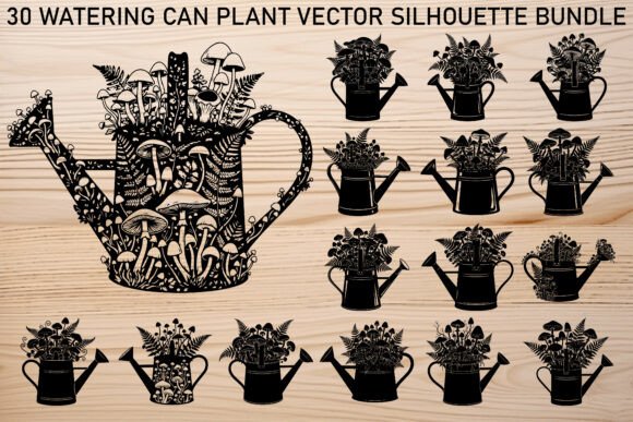 Watering Can Plant Silhouette Bundle: A Guide to Choosing and Using High-Quality Vector Art