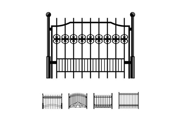 Wrought Iron Ornate Gate and Fence Design